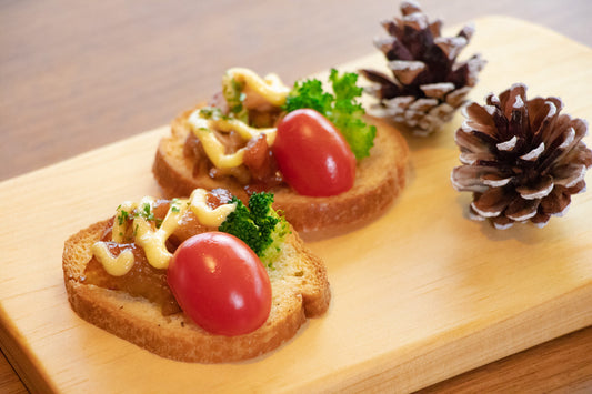 照り焼きマヨチキンのカナッペ