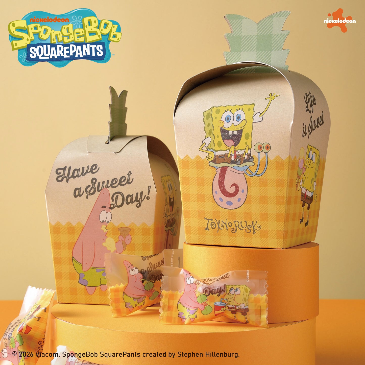【スポンジ・ボブ×東京ラスク】パイナップルボックス